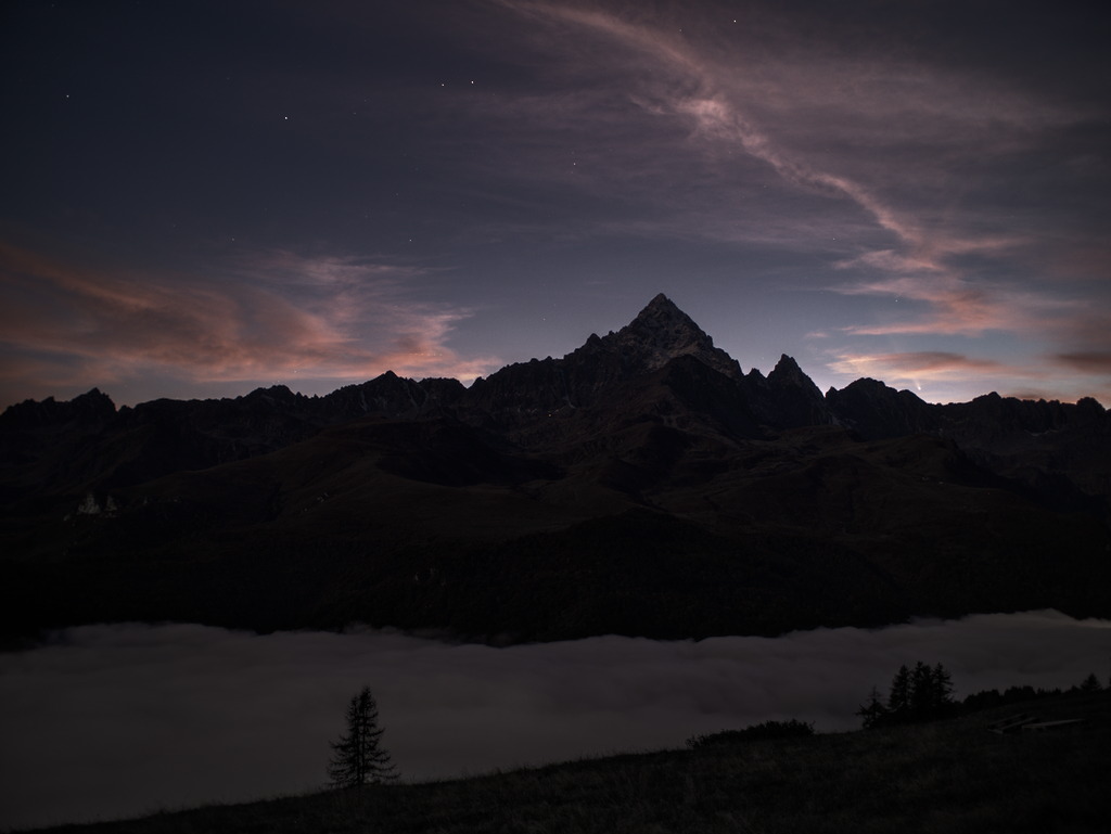 C/2023 A3 Tsuchinshan-ATLAS, Ostana, valle Po