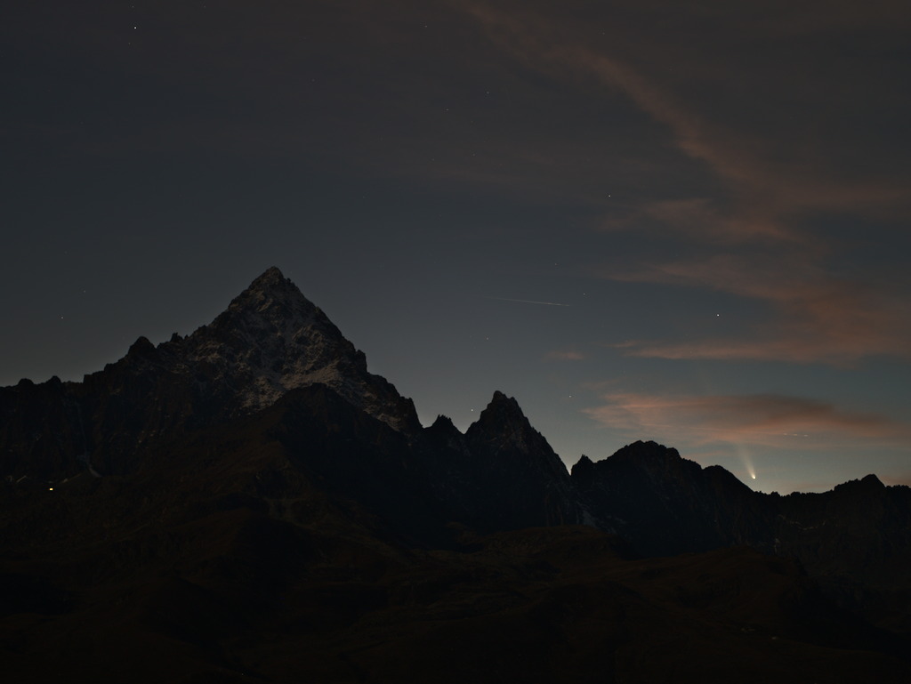 C/2023 A3 Tsuchinshan-ATLAS, Ostana, valle Po