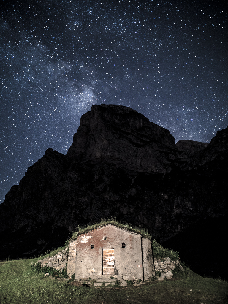 Gias e Rocca del Pis - notte senza luna
