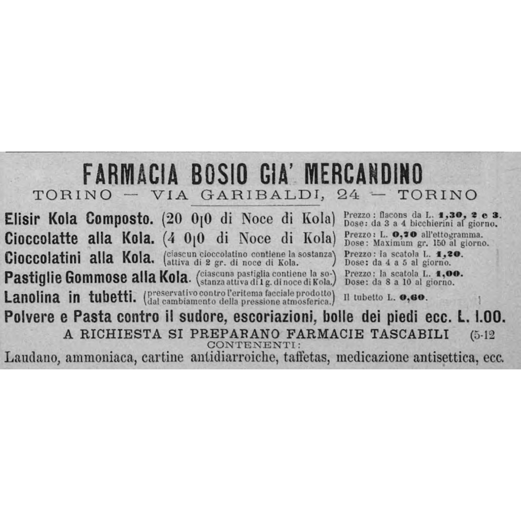 1896: le meravigliose proprietà della cola
