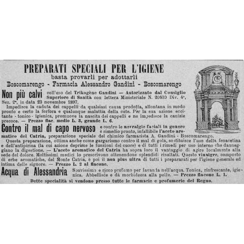 1898: contro la calvizie
