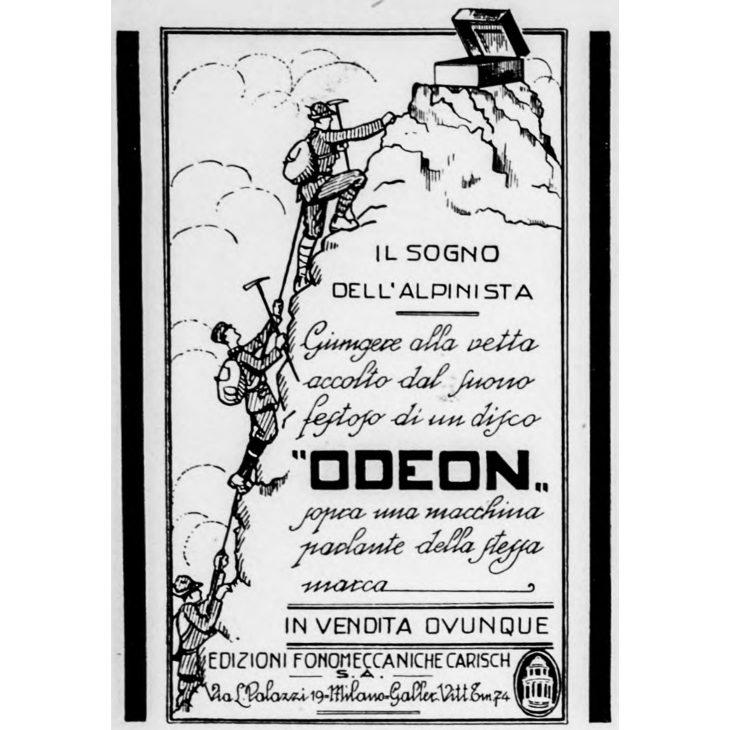 1930: prima degli escursionisti con l’MP3 e le cuffie
