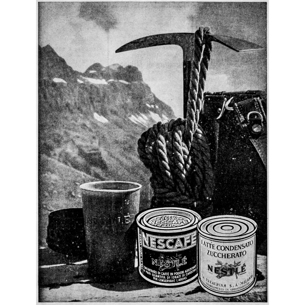 1952: Nescafè e piccozza
