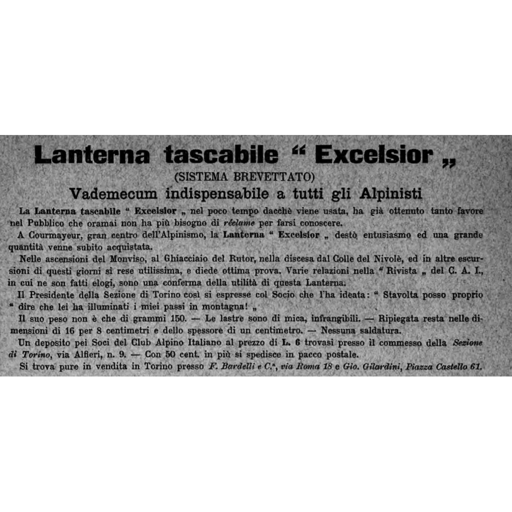 1888: molto più di oggi, spesso gli alpinisti dovevano partire di notte per mancanza di punti d’appoggio intermedi
