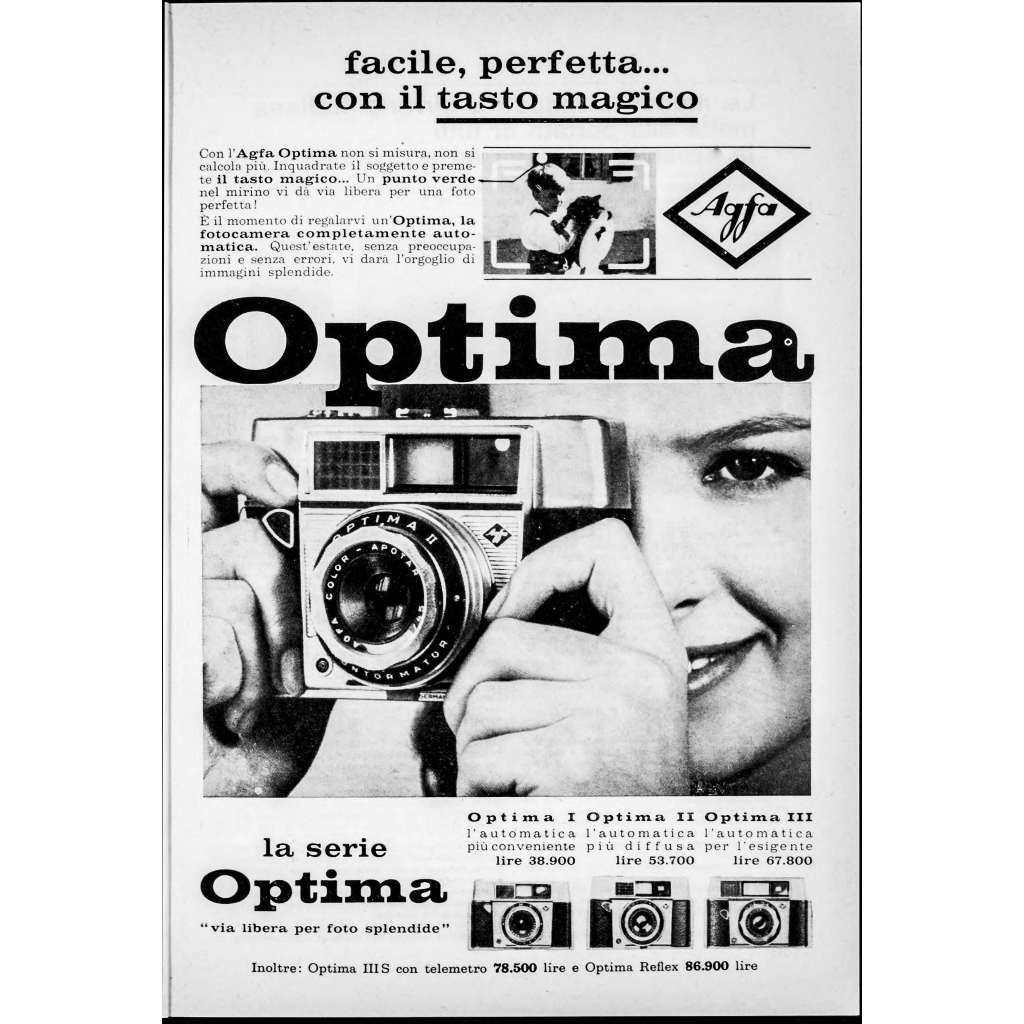 1962: «camera ciao, picture wow»
