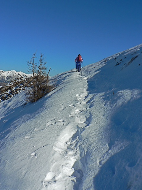 Sulla neve sopra il passo di Tanarello