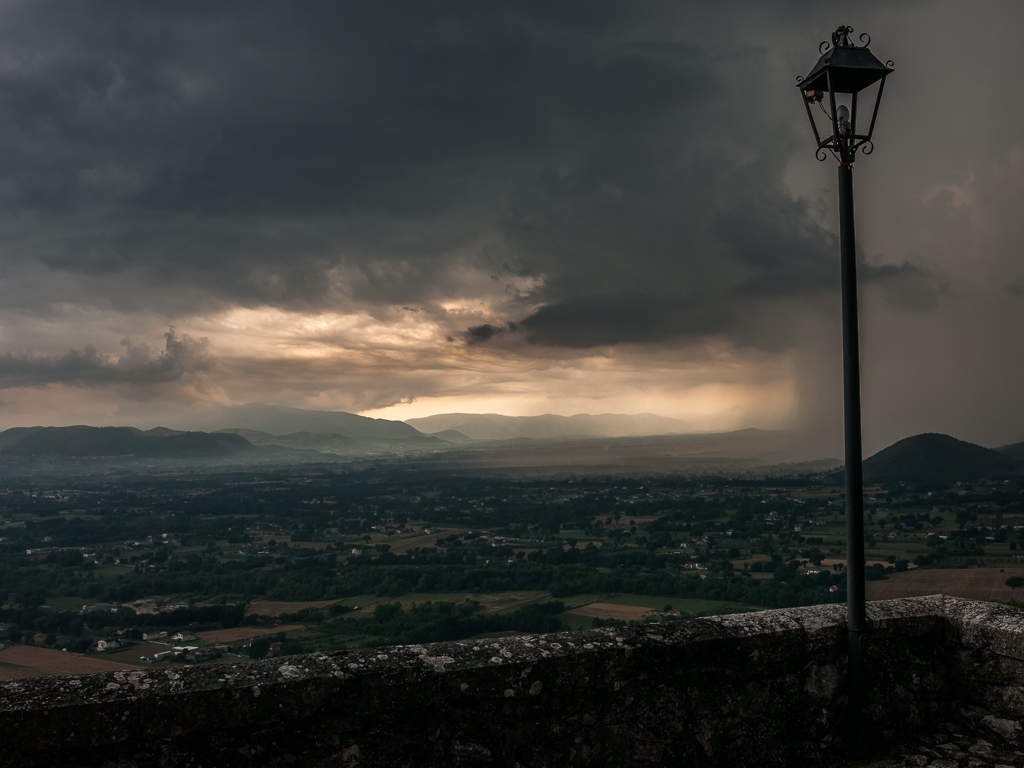 Temporale dalla Rocca d