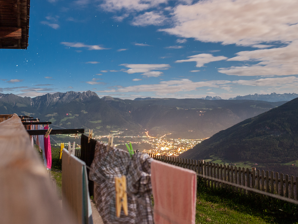 Panorama notturno da Giggelberg