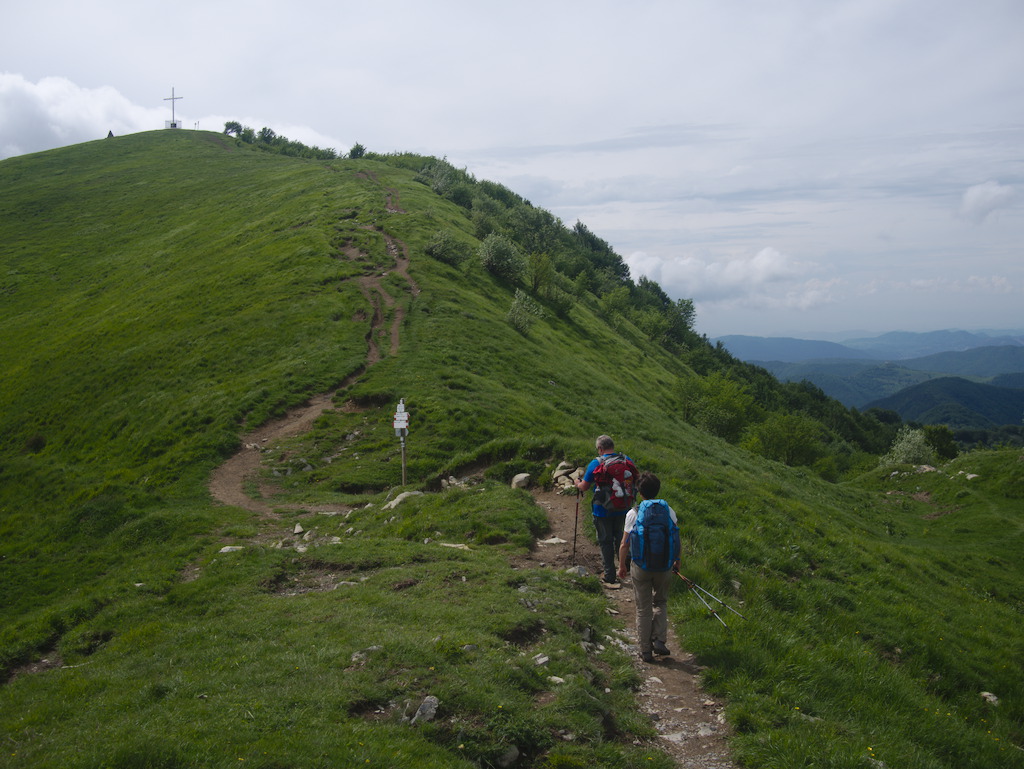 Arrivo sul monte Antola