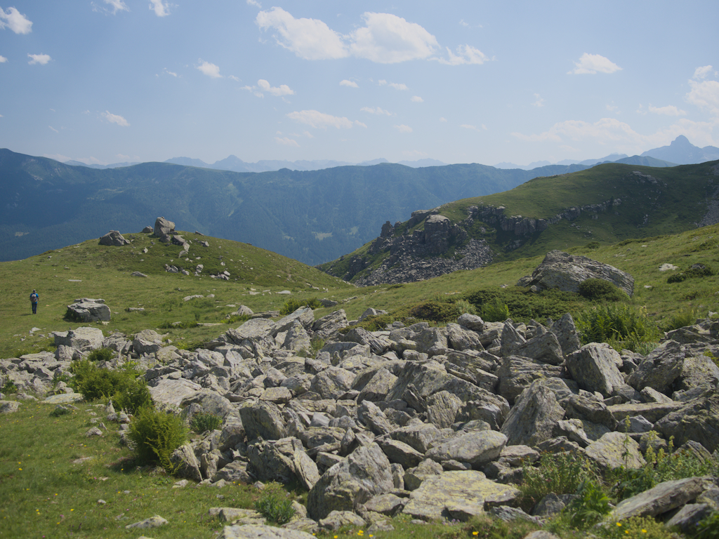Tra i dossi morenici dell
